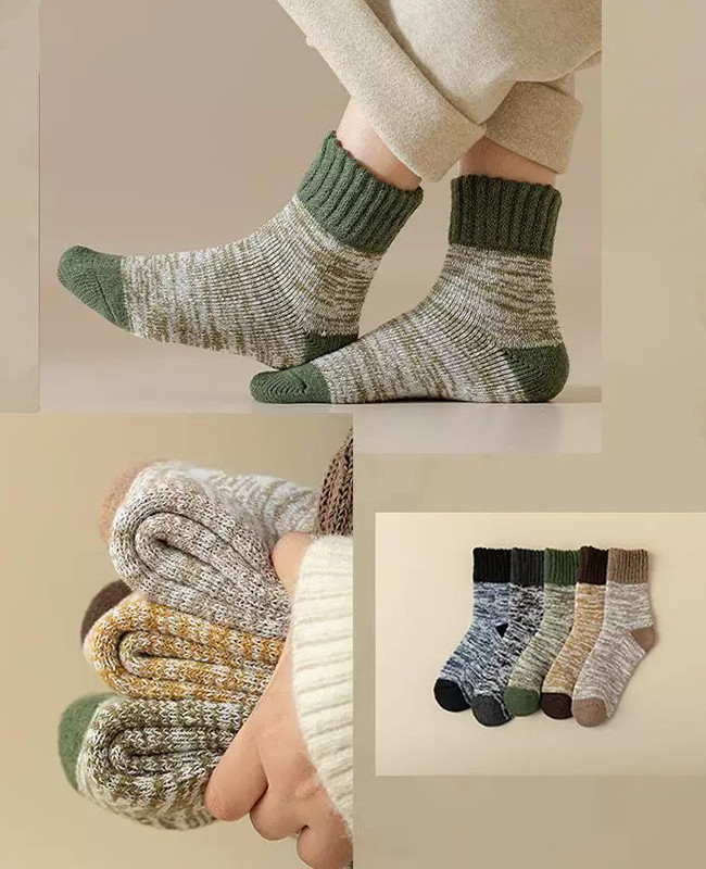 Fashion Thick Wool Cashmere Winter Socks Warm Soft Terry Socks