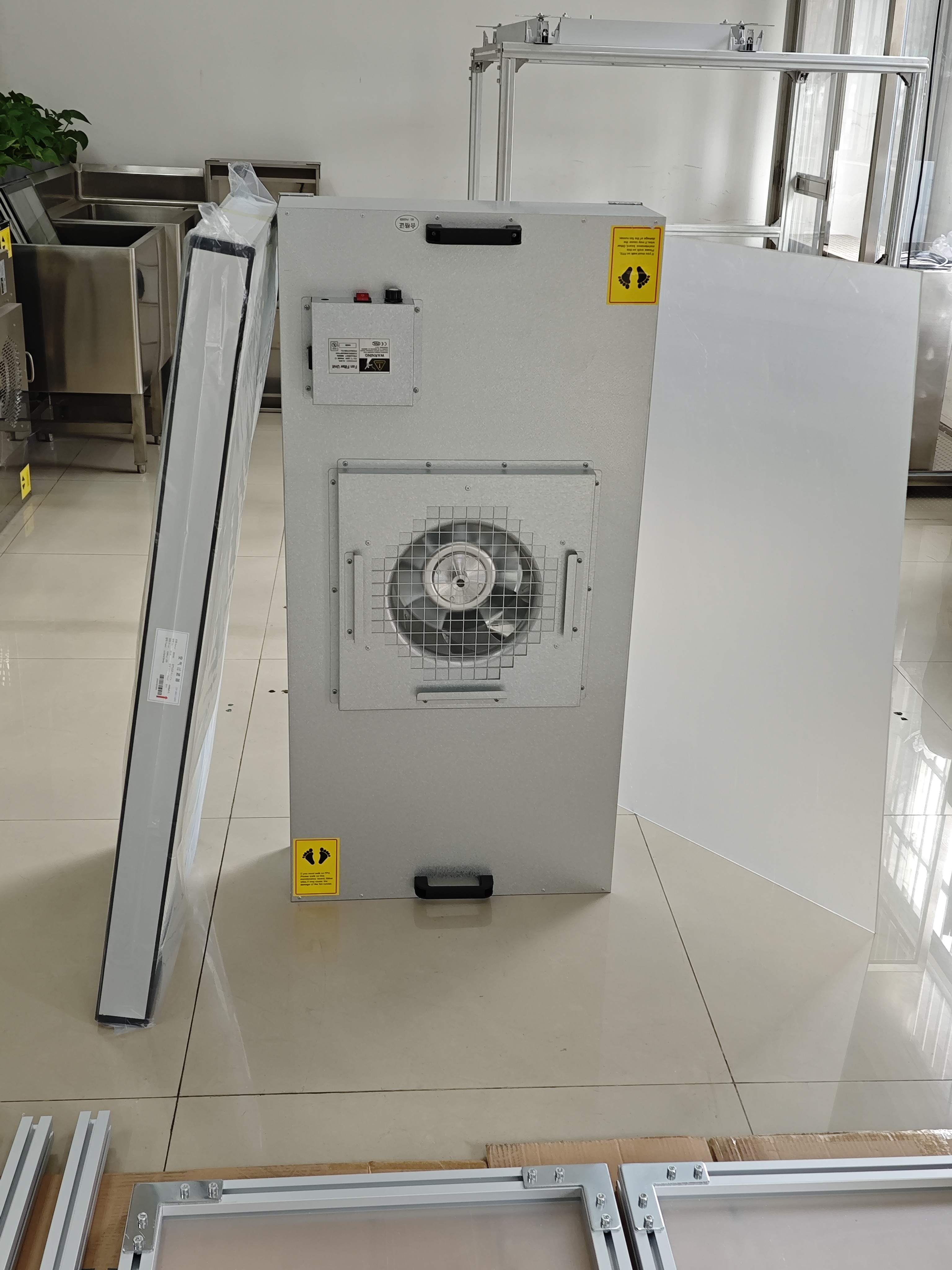 Acrylic Plate Aluminum Frame FFU Clean Workbench Hepa Fan Filter Unit HEPA H14 for Clean and Controlled Semiconductor Manufacturing