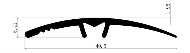 40mm×2500mm Door Threshold Floor Trim Strip Anodized Matt Finish