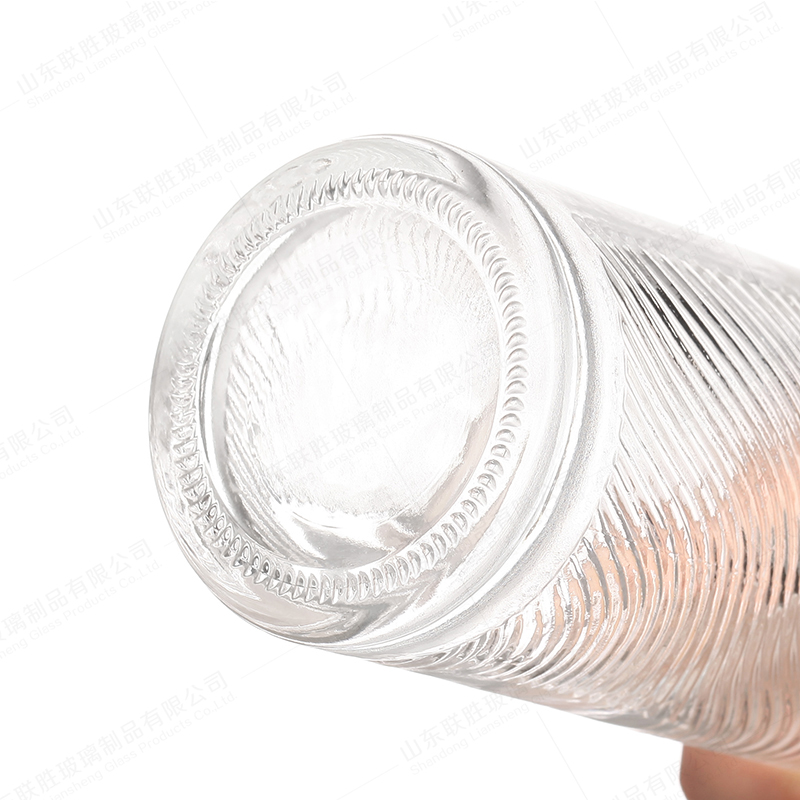 Clear Glass Vodka Whiskey Bottles 375ml 500ml Super Flint Glass Liquor Spirit T Cork