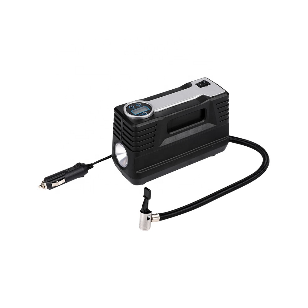 Single 16mm Cylinder 12V Mini Digital Monitor Car Bicycle Bike Air Pump Tire Inflator