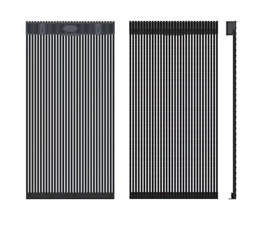 DIP346 P15.625mm Transparent LED Display Led Video Curtain For Building Surface Wall