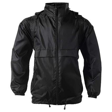Rain Jacket Backpack Promotional 190t Polyester With Custom Logo Packable Jacket Backpack