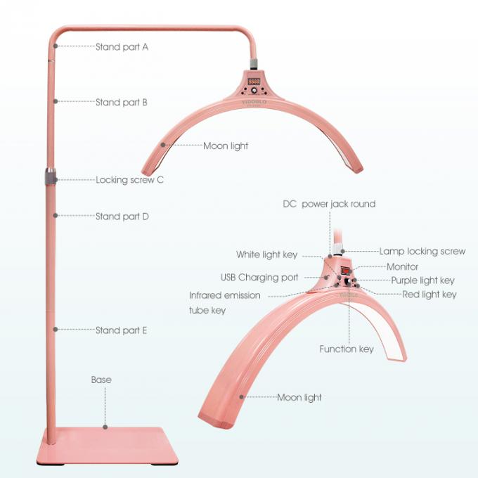 60W LED Half Moon Light 26 Inch Eyelash Fill Lamp For Beauty Skincare Lashes  Eyebrows 5