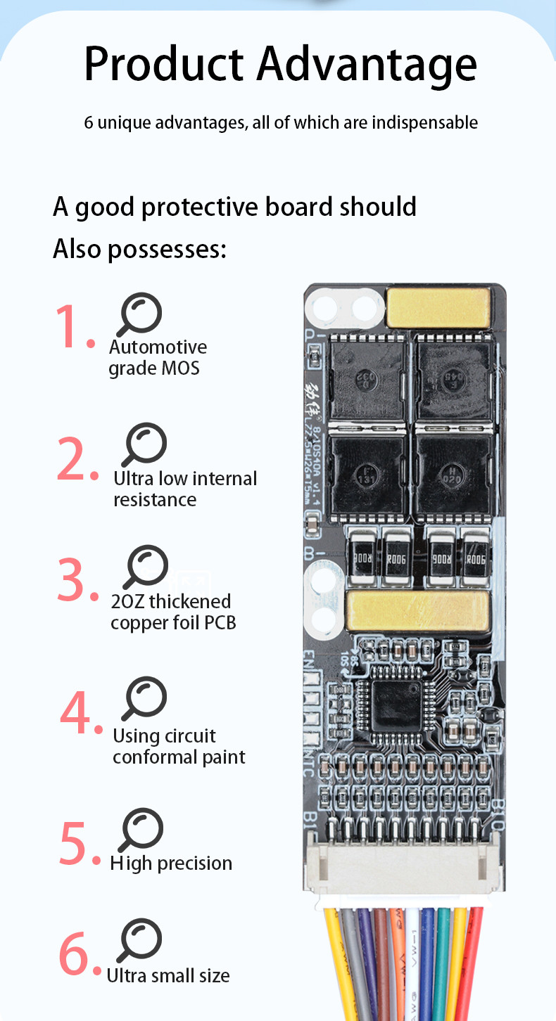 Rechargeable Lithium Ion Battery Pack With BMS 9S 40A 37V Li-Ion Cell 18650 BMS