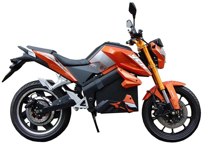 High Precision Electric Moped Scooter Orange Colour 1000w With Front Rear Disc