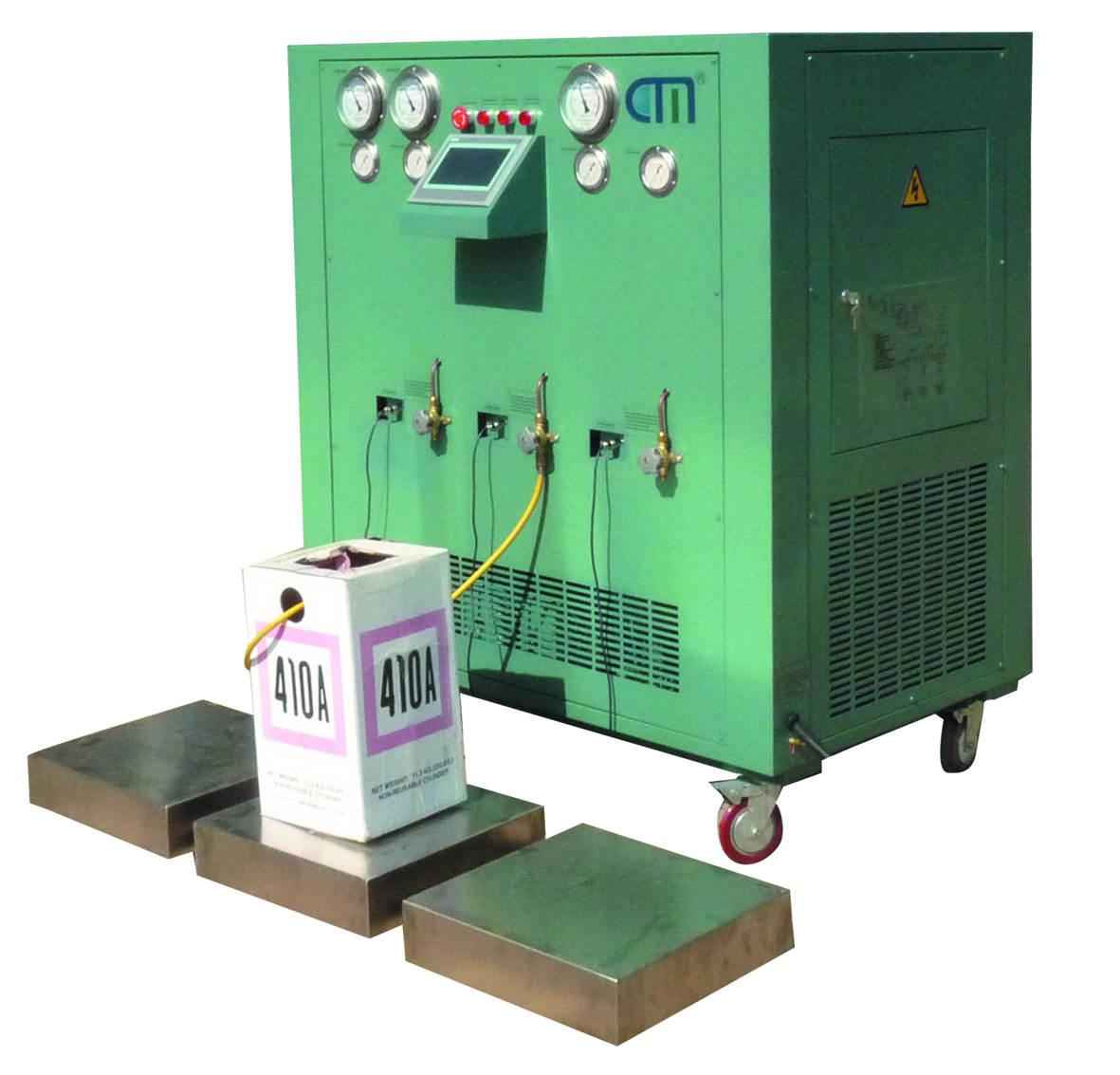 R123 R245fa Oil Less 2HP Refrigerant Recovery Charging Machine Low Pressure Refrigerant Chiller Recovery Machine