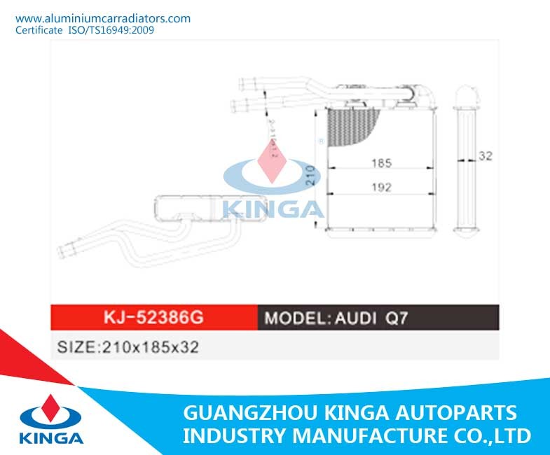 Audi Q7 Oil Filled Radiator Steam Heat Radiator Core Size 210*185*32