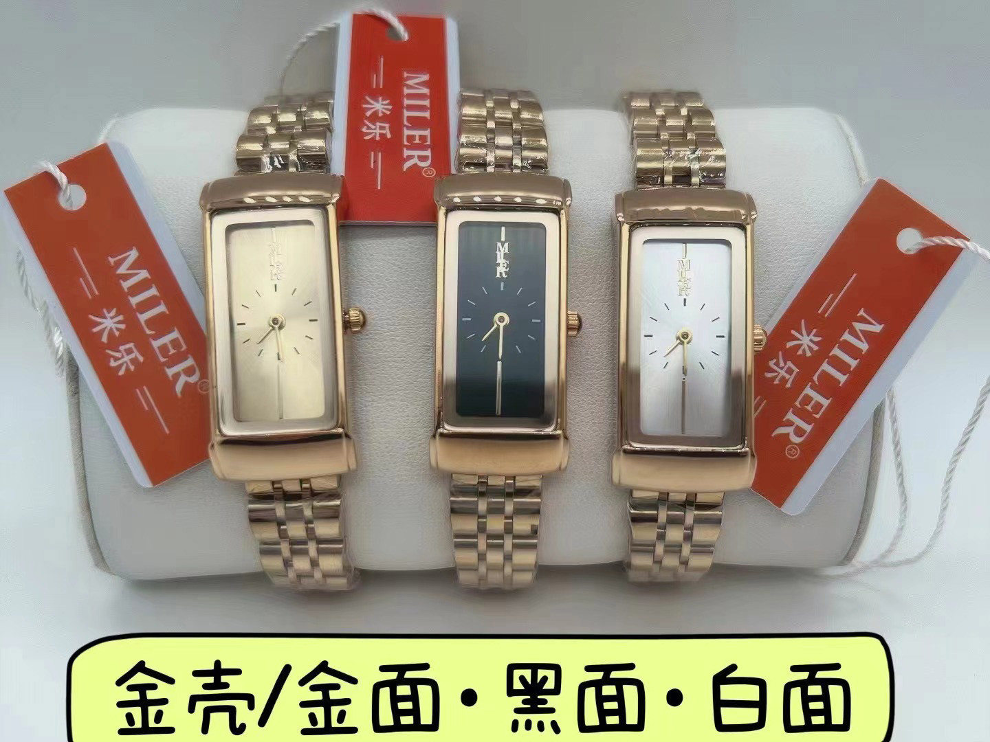 Custom Analog Lady Quartz Watch Silver And Golden Band Stainless Steel Quartz Watches