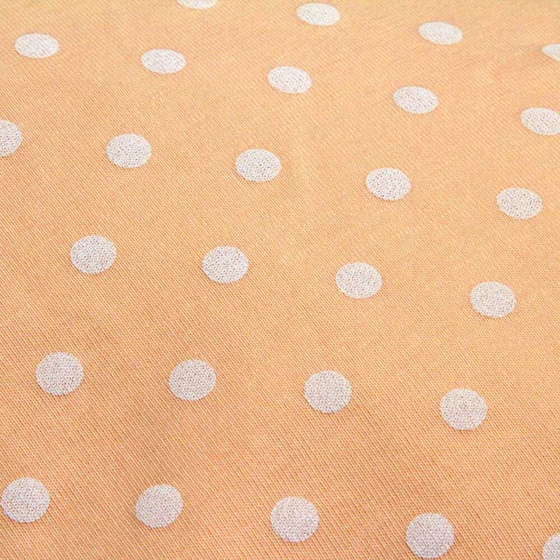 Custom 150cm 185gsm Polka Dot Knit Fabric 6% Spandex 47% Cotton 47% Modal