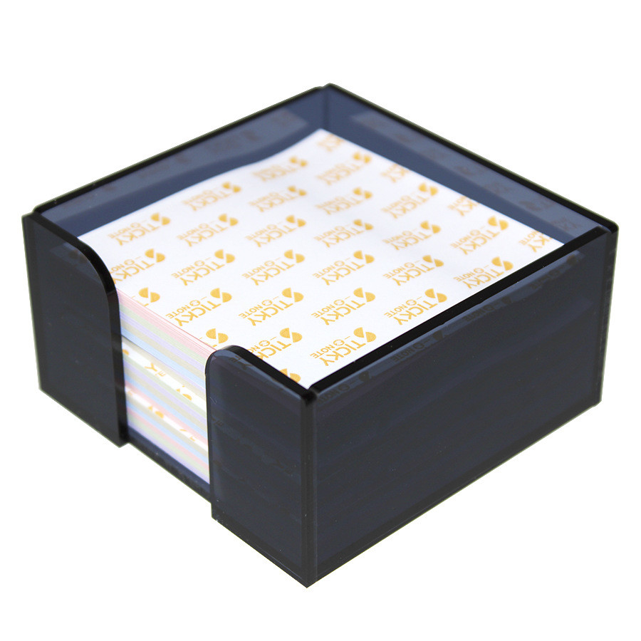 Custom Color Office Use Note Pad Acrylic Box Plexiglass Pad Holder For Restaurant