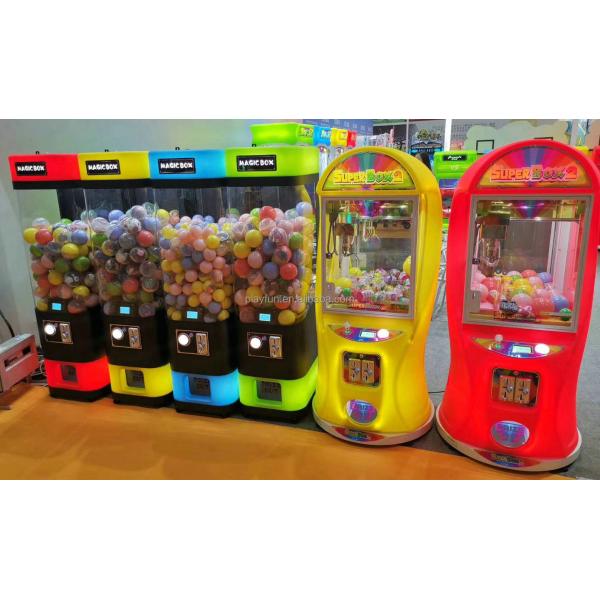 Playfun Manufacturers Wholesale Super Box 2 Catch Dolls Claw Machine Colorful Plush Toy Claw Crane Machine