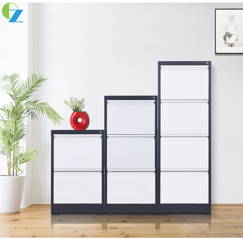2 Drawer Vertical Steel Filing Cabinets Office Furniture A4 & F4 Folders