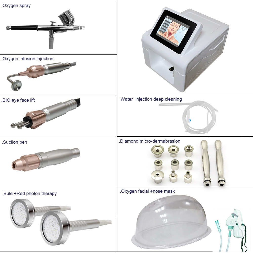 Hydra Aqua Jet Facial Machine 8 In 1 Skin Oxygen Therapy Device