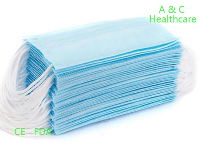 Green Polypropylene Mouth Protection Mask ASTM D3776/ASTM D 5035 Standard