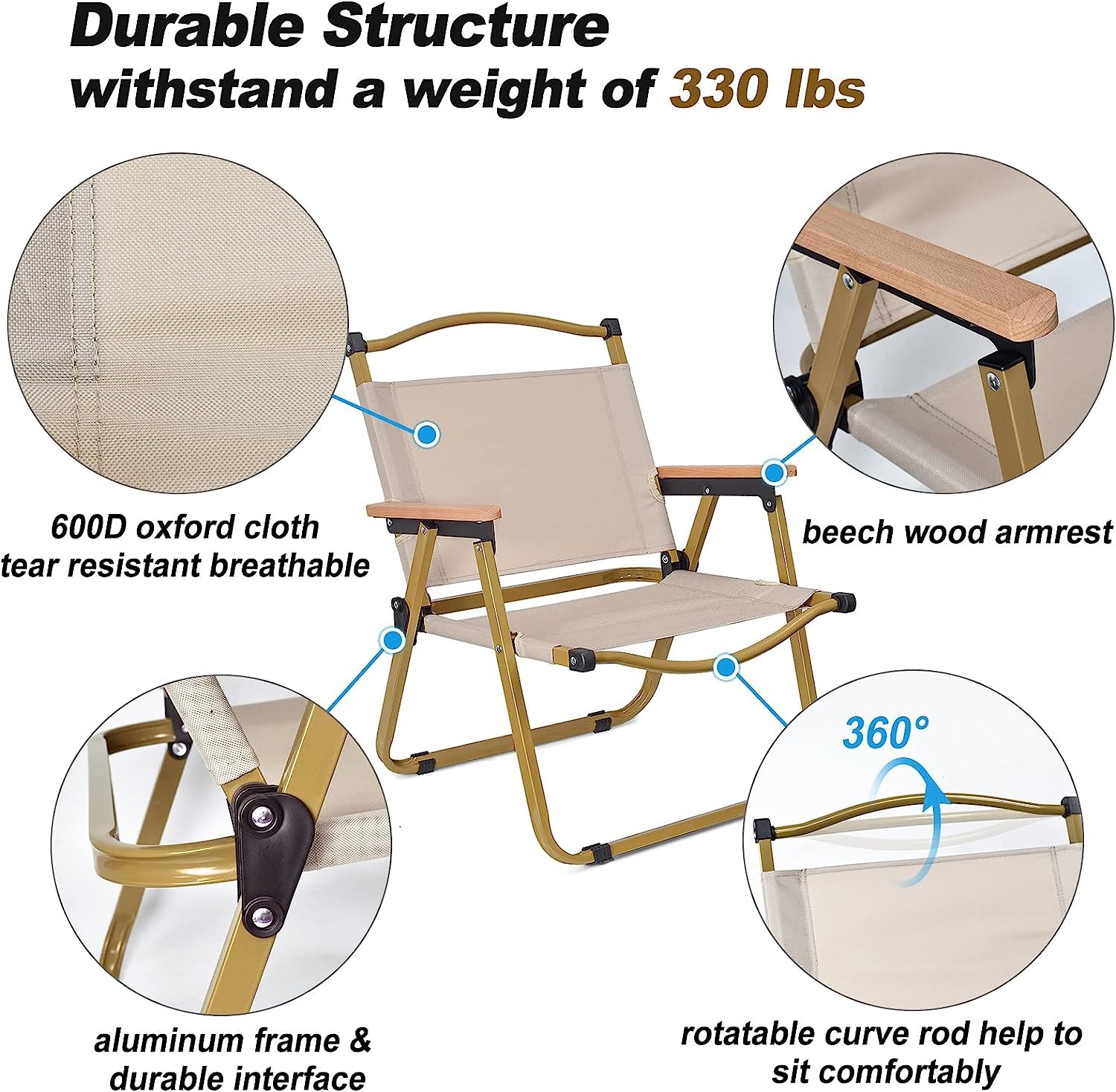 Comfortable and Convenient Folding Lawn Chair Outdoor Activities Folding Chairs Portable Outdoor Fishing Chair