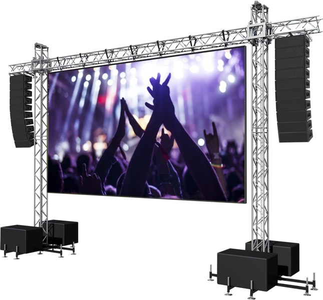 SMD1212 P1.667 Stage Rental LED Display Impact Proof GOB LED Screen