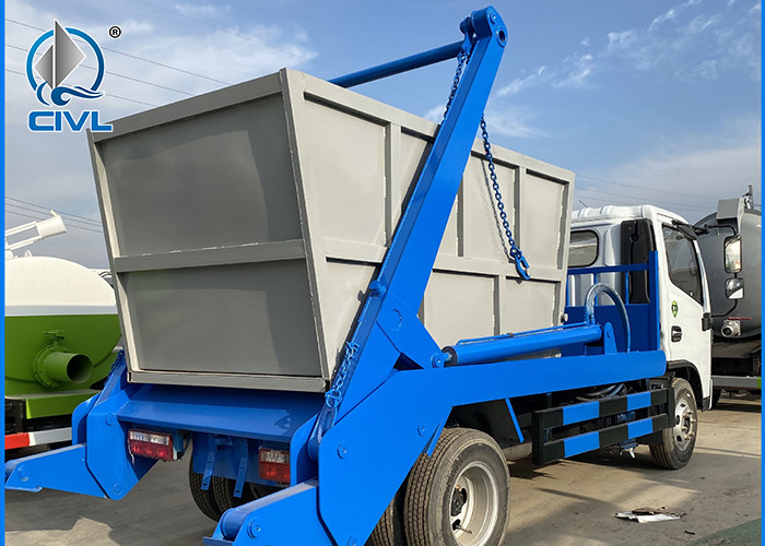 4 Tons Swing Arm Garbage Truck / Skip Loader Truck / Garbage Collection Box Truck / Garbage Removal Truck