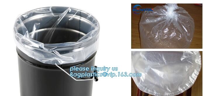 Plastic Drum Liners on Roll, Elastic Band Plastic Drum Covers, Round Bottom Plastic Drum Liners, round bottom, square bo