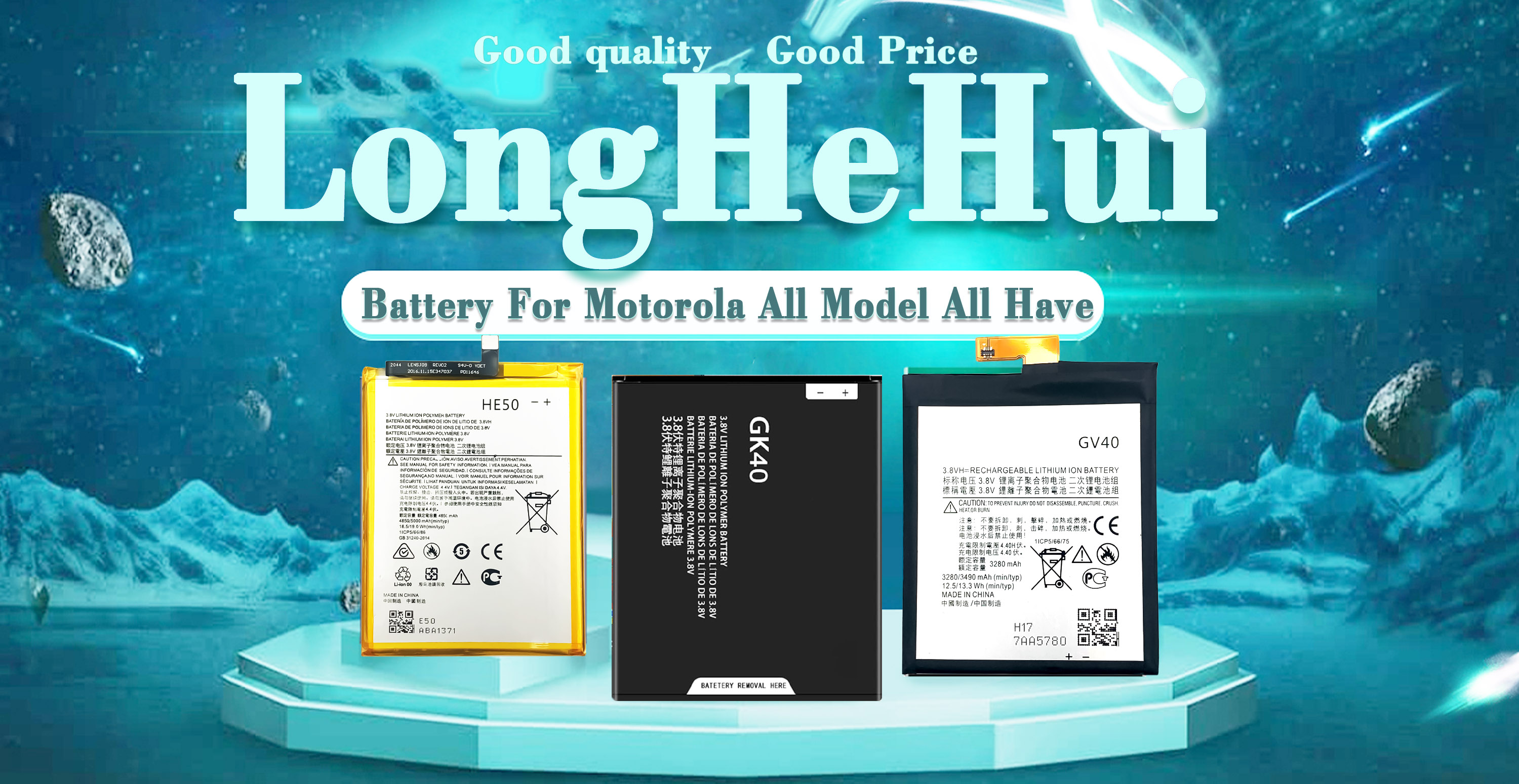 Mobile Phone Original Battery for Motorola Moto E5 Plus XT1773 XT1775 HE50 Guaranteed