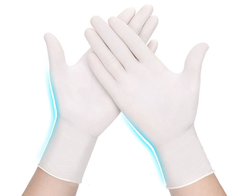 Personal Protective Medical Disposable Latex Gloves for examination