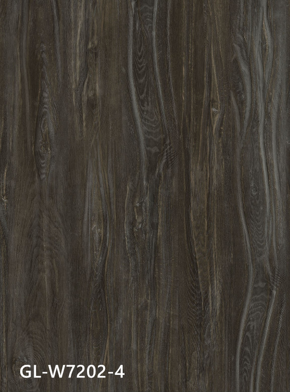 GL-W7202-4 Walnut Vinyl Click SPC Flooring Freely Flowing Style