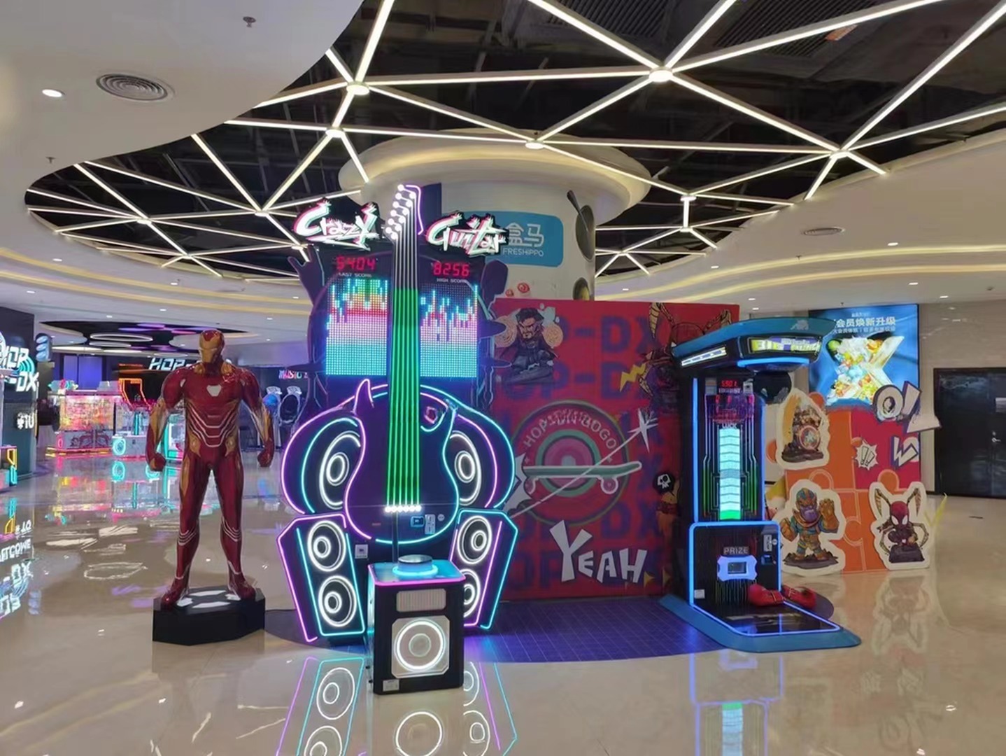 Entertainment Attractive Design Crazy Guitar Game Machine Coin Operated