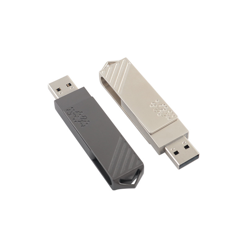 Metal Type C Twist Shaped Fast Speed Usb Flash Drive 3.0 And USB 2.0 And Type C