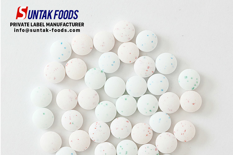 Healthy Peppermint Bulk Candy With Color Chunk / Color Chip 1.0g