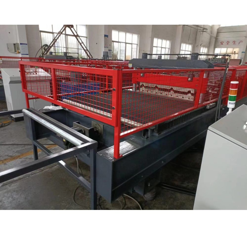 0.3-0.8mm Thickness Galvanized Steel Trapezoidal Roof Panel Roll Forming Machine