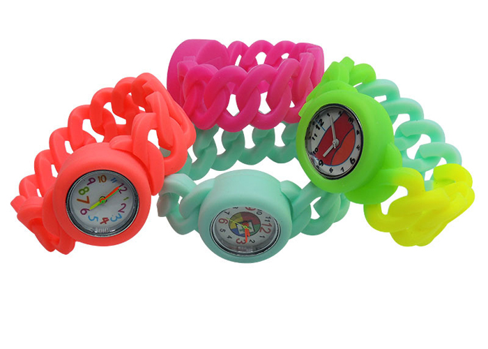 Silicone Braided Bracelet Children's Electronic Silicone Watch LED Touch Cartoon Watch Promotion Custom Gift Cartoon