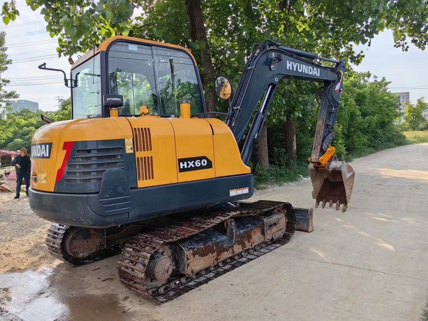 Korea Used Mini Hyundai Excavator HX60 Tracked Escavadora
