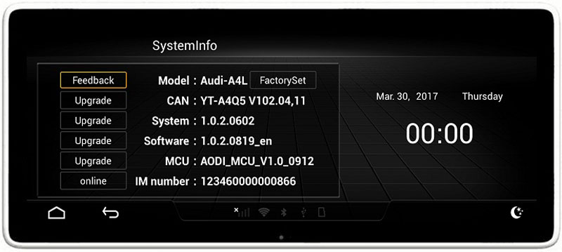 Ouchuangbo car radio stereo BT android 4.4 for Audi A3 Q3 2013-2018 with gps navi AUX USB 32 GB
