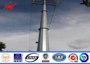 China Steel Tubular Electrical Power Pole For Transmission Line Project on sale