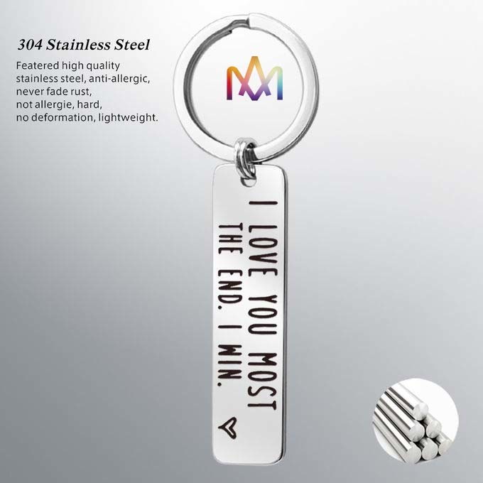 12 X 50mm Rectangular Shaped Personalized Engraved Keychains