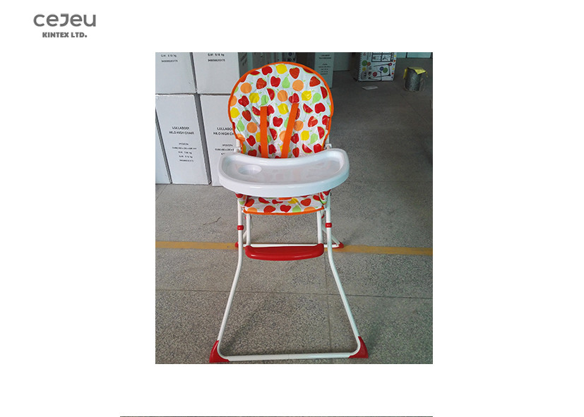 5 Point Harness 5.5KG Baby Feeding High Chair With Pvc Seat 102*57*69cm