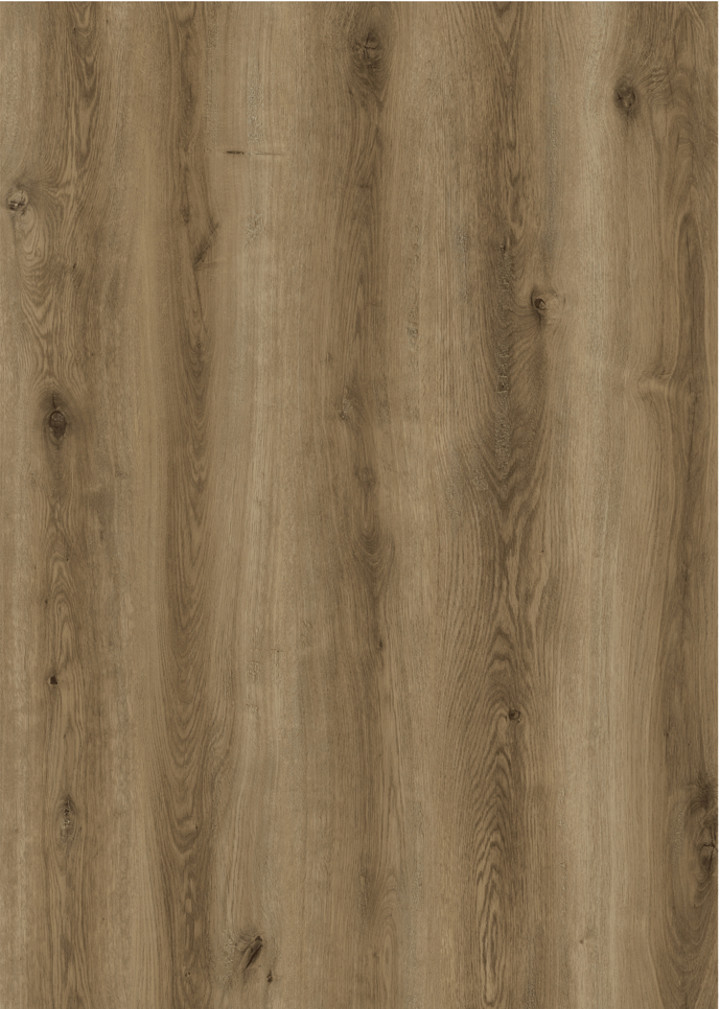 Waterproof Fire Retardant Stone Vinyl Composite Flooring Thin Brown Oak GKBM FT-W29045-2