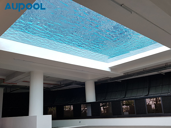 Private Villa Garden Acrylic Glass Pool Resistant To Weather Floor Swimming Pool