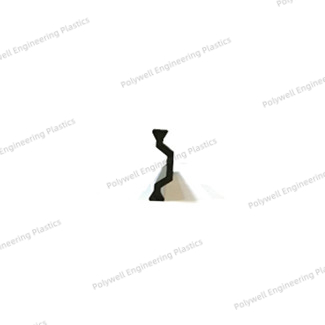 C Shape 14.8mm Plastic Extrusion Polyamide 66 Thermal Barrier Material in Aluminum