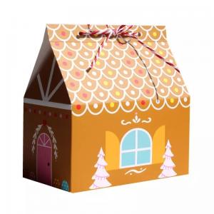China House Shape Christmas Gift Boxes For Candy Disposable Paperboard on sale