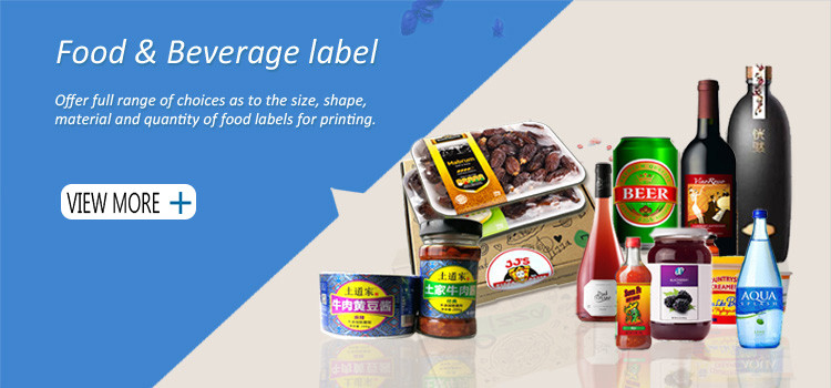 Printing custom adhesive special paper beer bottle packaging label suit