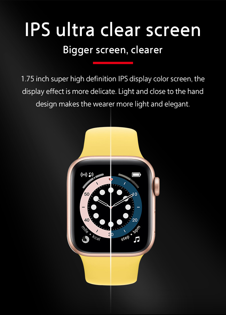 T500+ 1.75 Inch Full Screen Smartwatch Bluetooth Calling