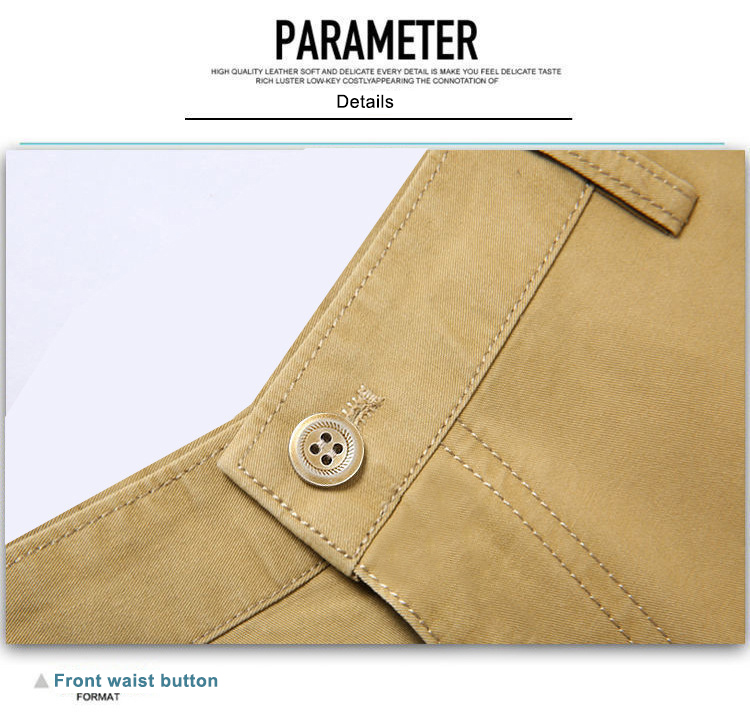 Men's Business Pants Korean Trousers with Slit Side Pockets and Casual Style