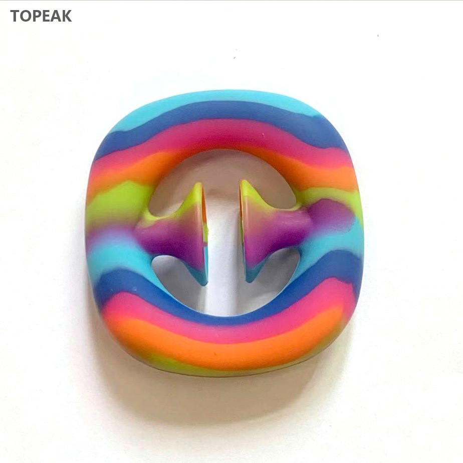 6x6x1.2cm Silicone Finger Strengthener For Climbing Party Popper Noise Maker Sensory Toy