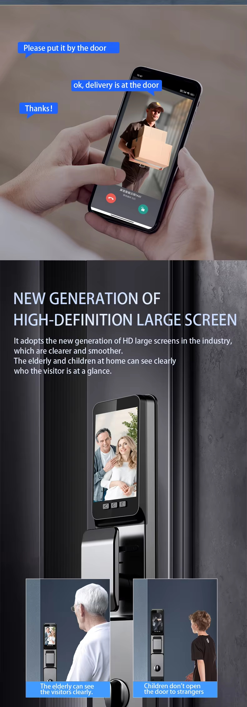 Smart Home Fully Automatic 3D Face Recognition Tuya App Unlock