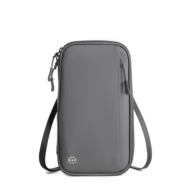 NEW MULTI-FUNCTIONAL CARD BAG FOR OVERSEAS TRAVEL PORTABLE DOCUMENT BAG RFID WATERPROOF MULTI-CARD NECK