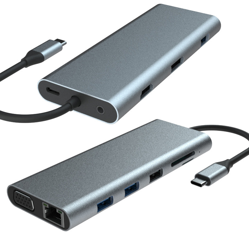 11-in-1 USB Type C Multifunctional Hub Adapter For Laptop And Mobile Phone