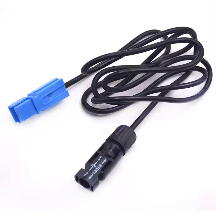 Customizable 15amps 30amps Pv Connector OEM/ODM 18-22awg Wire 200mm Length