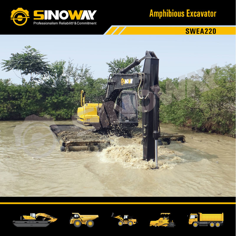 River Dredging Equipment Amphibious Excavator