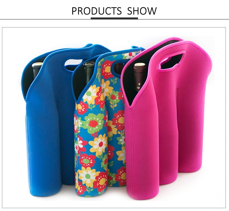 2 Packs Waterproof Foldable Neoprene Beer Bottle Sleeve